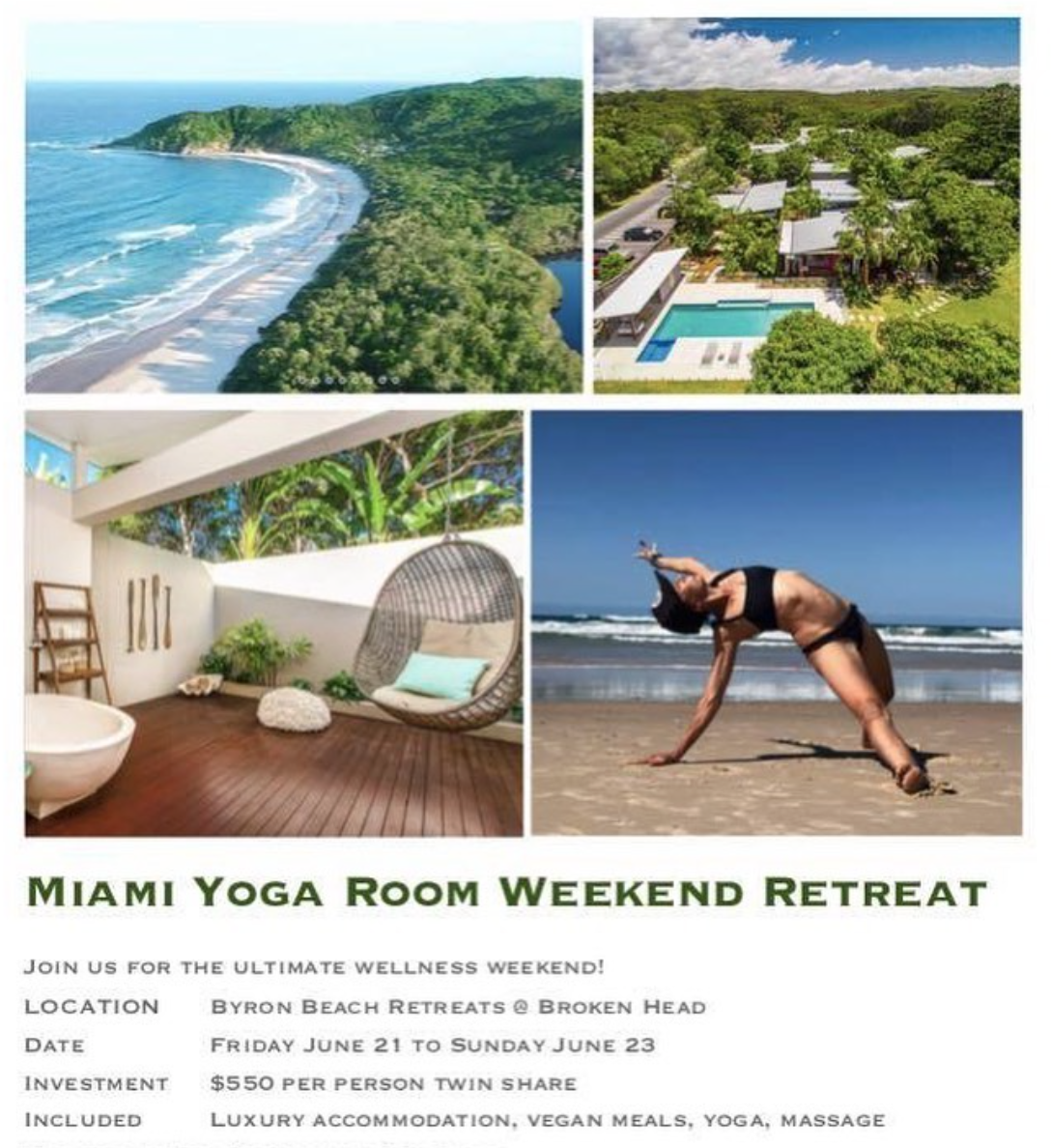 MIAMI YOGA ROOM WEEKEND RETREAT